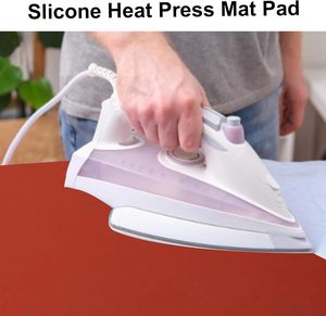 Plaques en mousse de silicone rouge, <span class=keywords><strong>tapis</strong></span> de presse à chaud en ABS, coussinets thermiques en silicone pour machine de presse à chaud, coussinets de remplacement - Product Image 3
