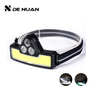 Headlamp 3xpe Led Rechargeable 2000 Mah Adjustable Headband High Brightness Outdoor Running Cycling Light - Product Image 3
