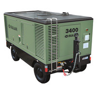 Compresor de Aire Portátil de Tornillo con Motor Diésel de Alta Presión Sullair DWQ3120XH para Plataforma de Perforación, 24.1 bar/350 psi, 1100 cfm/31.2 m³/min