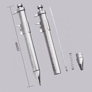 Multifunctional Luxury Metal <b>Ballpoint</b> <b>Pen</b> with Logo Vernier Caliper 1.0mm Writing Width Multi-Colored Ink-for Gifts Home Use - Product Image 3