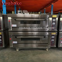 Four à sole industriel commercial pour boulangerie, machine à pain/gâteau/pizza/biscuits, four à sole à 1, 2 ou 3 niveaux, four de boulangerie à vendre