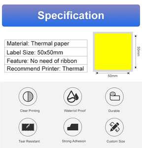 Kích Nổ Nhãn Nhiệt Màu Mã Vạch Qr Code Logo Sticker - Product Image 4