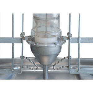 Mangeoire automatique pour porcs Hengyin, réglable pour aliments secs et humides, isolation thermique, nouveau modèle en plastique et acier blanc, 50 kg, garantie 1 an - Product Image 2