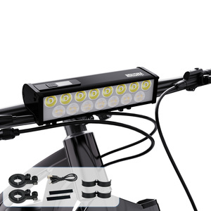 2000 流明水平排灯自行车头灯 Type-C IPX6 防水车把灯 <span class=keywords><strong>4000mAh</strong></span> 大电池多功能灯 - Product Image 1