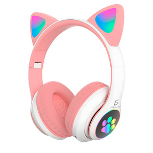 หูฟังบลูทูธ Ele-Gate รุ่น Cat Ear พร้อมไฟ LED สีสันสดใสสำหรับเด็ก - Product Image 3