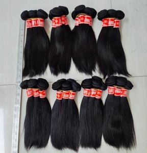 Extensions de cheveux humains lisses de 10 pouces Letsfly en gros, 100 % cheveux humains vierges, mèches de cheveux brésiliens, tissage - Product Image 1