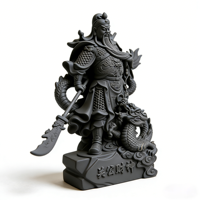 Statue Feng Shui Guan Yu de la prospérité, figurine en résine du dieu du dragon pour la décoration de la maison et du bureau, porte-bonheur