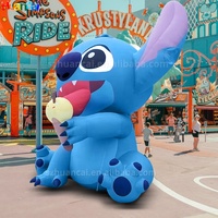Personaje Inflable de la Película Stitch, Muñeco Inflable Publicitario Personalizado para Decoración de Parques de Atracciones