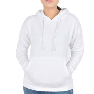 Vente en gros Essentials hiver sweat à capuche demi-fermeture éclair femmes lâche manches longues sport polaire écologique sweats exportation BD - Product Image 2