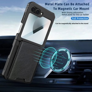 เคสโทรศัพท์แบบพับได้สำหรับ Samsung Flip ลด 40% พร้อมช่องใส่การ์ดแบบถอดได้ วัสดุ PC แข็งแรง ป้องกันโทรศัพท์  จัดส่งข้ามประเทศ - Product Image 2
