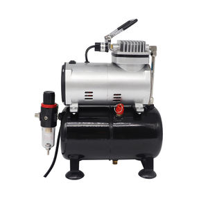 Kit aérographe avec compresseur à réservoir de 3,5 L 1/5 HP, aérographe double action de 0,3 mm, tuyau, ensemble <span class=keywords><strong>complet</strong></span> pour atelier de peinture continue - Product Image 3