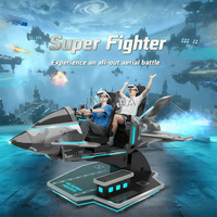Nouvelle conception VR simulateur d'avion jeu de vol immersif simulateur de vol virtuel 9D VR machine de jeu pour l'amusement intérieur