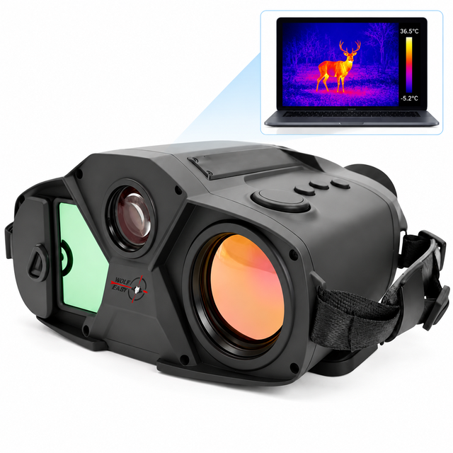 Five Optical Channels Fused Multifunctional Thermal Imaging BinocularsInfrared Beyond 6km Observation IP67 Waterproof LFR 7km