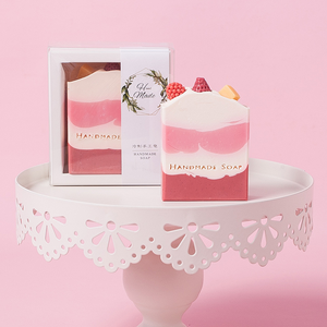 Xà phòng thủ công dưỡng ẩm tự nhiên, logo OEM tùy chỉnh, xà phòng glycerin, hình bánh ngọt, chiết xuất thảo dược nhiều màu sắc, phù hợp với mọi loại da - Product Image 2