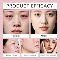 Rouleau de massage froid pour le visage et les yeux en acier inoxydable avec logo personnalisé, outil de beauté pour réduire les poches et les cernes, soin de la peau orthopédique