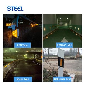 Nhôm an toàn giao thông bảo vệ delineators rào cản phản xạ Trắng Đỏ Xanh Vàng đường đánh dấu để tăng khả năng hiển thị - Product Image 6