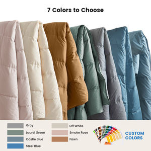 <span class=keywords><strong>Couette</strong></span> chauffante en coton biologique 100%, certifiée OEKO, matelassée toutes saisons, 15/20/25/30lbs, couverture lestée pour pique-nique à la maison. - Product Image 6