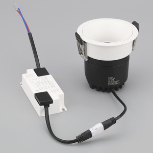 Faretto LED Mini Smart <span class=keywords><strong>Ecolux</strong></span> Moderno Anti-Riflesso da 12W in Alluminio, Orientabile CCT, per Soffitto di Soggiorno e Camera da Letto - Product Image 1