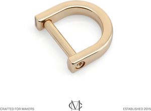 CRAFTMEMORE D Rings With Closing Screw Shackle Key Holder Horseshoe U Shape Dee Ring DIY Leather Craft <b>Purse</b> Replacement For Inc - Product Image 2