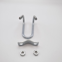Hot Dipped Galvanized U-Bolt Square Base Plate Carbon Steel Fastener Solar PV Rack Greenhouse Agriculture Construction Junjiu