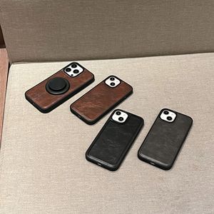 Étui de téléphone personnalisable en cuir TPU 360° intégral, antichoc, anti-traces de doigts, étanche, protection d'écran couleur unie - Product Image 1