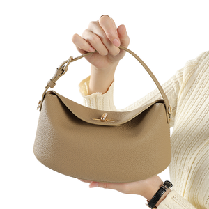2025 Women's Lightweight Casual Tote <b>Bag</b> Top Grain Leather Minimalist Chic Bucket <b>Bag</b> Crossbody Single Waterproof Durable - Product Image 4