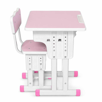 Chaises et bureaux d'étude pour élèves, en panneaux de densité et métal, tailles personnalisées, pour salles de classe du collège, chaise d'étude, chaise d'école