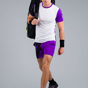 Abbigliamento alla moda da uomo uniforme da <span class=keywords><strong>Tennis</strong></span> ad asciugatura rapida t-shirt a maniche corte e pantaloncini sportivi da Baseball Set - Product Image 5