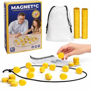 Gioco di Scacchi Magnetico con 20 Magneti e Corda, Gioco <span class=keywords><strong>da</strong></span> <span class=keywords><strong>Tavolo</strong></span> Educativo Portatile per Bambini e Adulti, Divertimento per Famiglia, Viaggi e Feste - Product Image 1