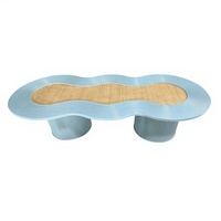 Table de fête personnalisée en gros pour enfants, table de mariage extérieure, table de mariage en lierre véritable