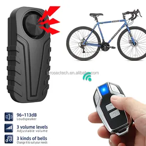 Loud Wireless Alarme de Bike Security Alarm Bike Sensors Electric Scooter Vibration Bicycle Anti Theft Alarm With Remote