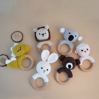 Serviette apaisante pour animaux Jouets de dentition pour bébés faits à la main, couverture de sécurité B douce