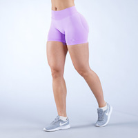 Shorts de sport pour femmes, taille mi-haute, en nylon à séchage rapide, compressifs, pour yoga et fitness, personnalisables