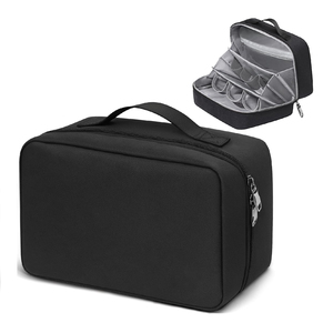 Custom Accordion Design Travel Essentials <b>Mens</b> Travel <b>Toiletry</b> Organizer Water Resistant Tri-layered Shaving <b>Bag</b> for <b>Toiletries</b> - Product Image 1