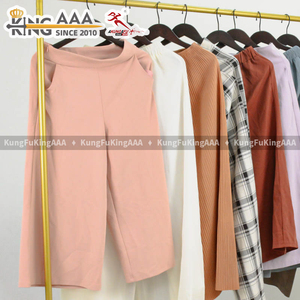 Pantalons à jambes larges <span class=keywords><strong>de</strong></span> <span class=keywords><strong>marque</strong></span> KINGAAA, vêtements d'occasion en balles, vente en gros, lots mixtes compressés, pantalons <span class=keywords><strong>de</strong></span> créateur <span class=keywords><strong>de</strong></span> seconde main - Product Image 4