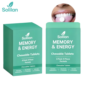 Tabletas Masticables de L-Teanina con Vitamina L de Solilan OEM, Suplementos Cerebrales de L-Teanina para la Memoria y la Concentración - Product Image 2