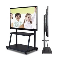 Écran tactile interactif 4K de 55 à 100 pouces, 20 points de contact, tableau blanc intelligent pour salle de classe