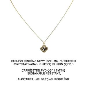 สร้อยคอจี้แฟชั่น สแตนเลส 316L ชุบทอง PVD ทนทาน ใช้งานได้ยาวนาน - Product Image 2