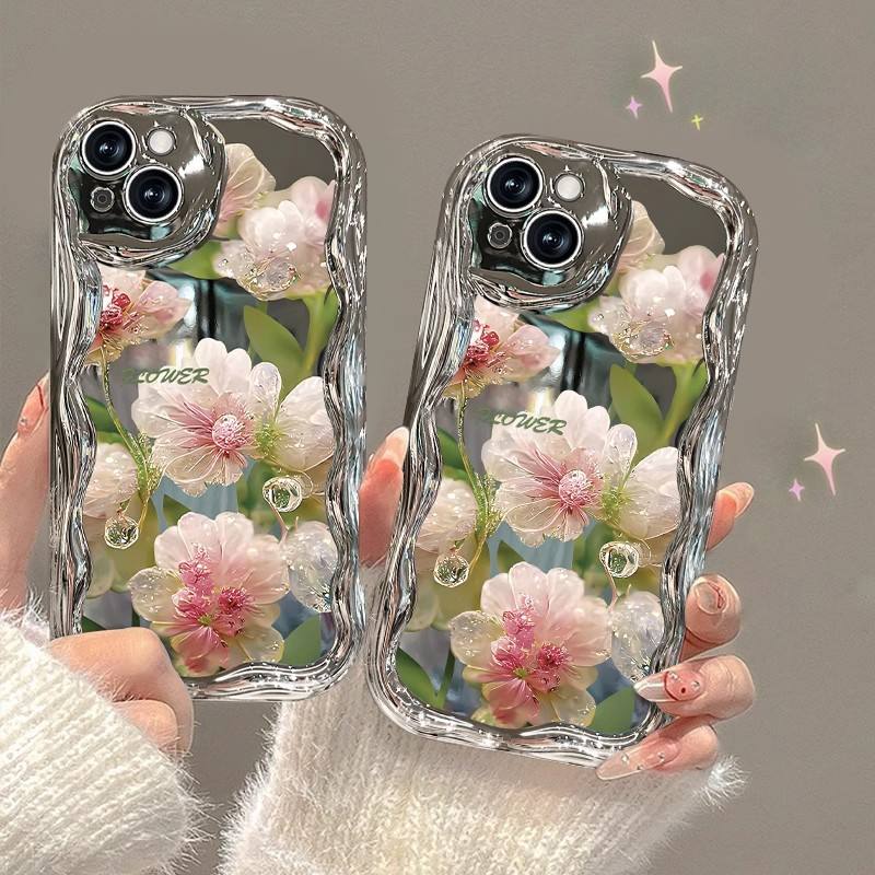 Shockproof Crystal Flower Electroplated TPU Case