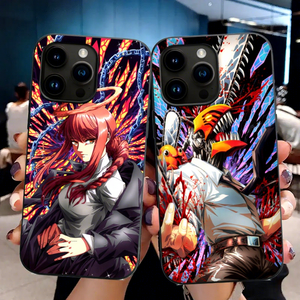 เคสโทรศัพท์ลายอนิเมะ Chainsaw <span class=keywords><strong>Man</strong></span> เดนจิ/มาคิมะ/พาวเวอร์ แบบเลนติกูลาร์ 3 มิติ เคสโทรศัพท์แบบพลิกเคลื่อนไหวได้ 3 มิติ ของขวัญ - Product Image 1