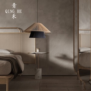 Lampe suspendue Qing He Wabi Sabi E27, lampe à économie d'énergie, forme ronde, pour chambre à coucher, salon, décoration de la maison - Product Image 3