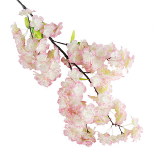 Branches artificielles de fleurs de cerisier Right Bird, 10 cm, en plastique et soie, pour décoration murale intérieure, mariage, salon, lianes - Product Image 4