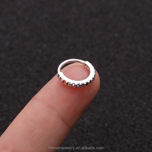 HENGSEN Anello Multifunzionale in Lega di Rame per <span class=keywords><strong>Piercing</strong></span> al Setto Nasale, Orecchio, Helix, Diath e Rook, Gioielli per <span class=keywords><strong>Piercing</strong></span> Classici da Donna - Product Image 6