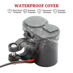 Prise allume-cigare 12V pour <span class=keywords><strong>moto</strong></span>, étanche, montage sur guidon, <span class=keywords><strong>adaptateur</strong></span> allume-cigare, <span class=keywords><strong>chargeur</strong></span> USB - Product Image 4