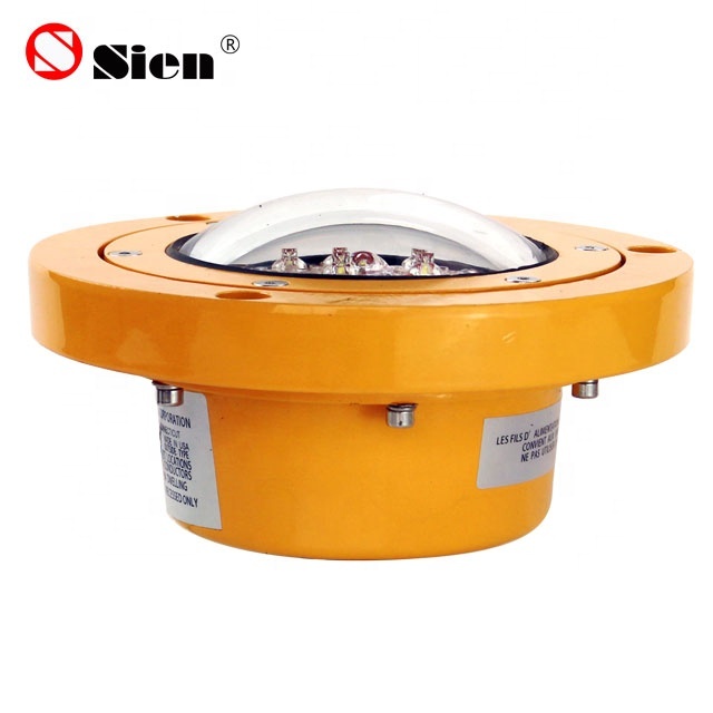 Green White Airport Inset LED Runway Helipad Light IP66 LED Heliport Perimeter Lighting
