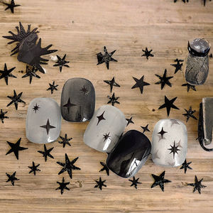 YITU - Adhesivo Decorativo Simple con Forma <span class=keywords><strong>de</strong></span> Estrella <span class=keywords><strong>de</strong></span> Cuatro Puntas, Figura <span class=keywords><strong>de</strong></span> Hormiga, Estrella Plana para Decoración <span class=keywords><strong>de</strong></span> Uñas, Popular en <span class=keywords><strong>Internet</strong></span>, 3D, No Tóxico, Fácil <span class=keywords><strong>de</strong></span> Aplicar - Product Image 3