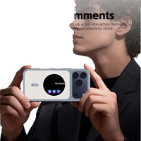 Étui de téléphone intelligent avec écran et télécommande pour iPhone 17 Pro Max, affichage de l'identification de l'appelant, texte défilant personnalisé, protection intégrale