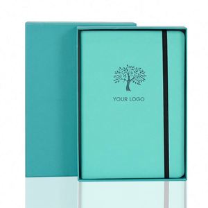 Vegan Leather Wrapped Cost Effective Hardbound Notebook Stitched Binding Hot Stamped With Bookmark - Product Image 5