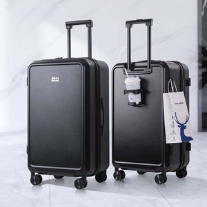 Lot de <span class=keywords><strong>3</strong></span> <span class=keywords><strong>Valises</strong></span> de Voyage Légères et Unisexe Anti-Explosion en PC avec Fermeture Éclair et Porte-Gobelet, Vente en Gros - Product Image 1