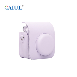 Étui pour appareil photo <span class=keywords><strong>instax</strong></span> <span class=keywords><strong>mini</strong></span> 12 à motif tissé dégradé pour appareil photo instantané fujiflim paquet de coque en cuir PU - Product Image 2